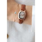 Northwatch Kahverengi, Siyah Kadın Deri Kordon Rose Gold Yeni Sezon Vintage Kol Saati
