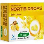 Nortis İlaç Drops Bal + Limon Aromalı Pastil