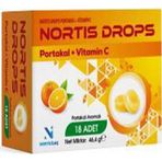 Nortis İlaç Drops Portakal Aromalı Vitamin C İçeren Pastil