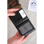 Norvi Leather Bozuk Para Bölmeli Hakiki Deri Cüzdan Siyah 1007 Siyah