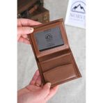 Norvi Leather Bozuk Para Bölmeli Hakiki Deri Cüzdan Taba 1002 Kahverengi