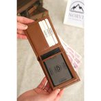 Norvi Leather Bozuk Para Bölmeli Hakiki Deri Cüzdan Taba 1005 Kahverengi
