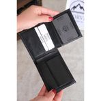 Norvi Leather Bozuk Para Gözlü Hakiki Deri Cüzdan Siyah 1021 Siyah