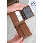 Norvi Leather Bozuk Para Gözlü Hakiki Deri Cüzdan Taba 1021 Kahverengi