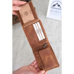 Norvi Leather Bozuk Para Gözlü Hakiki Deri Cüzdan Taba 1032 Taba