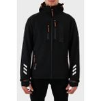 Norway Geographical Çıkarılabilir Kapüşonlu Softshell Outdoor Mont Erkek Mont Rıchywood - Siyah - XL