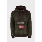 Norway Geographical Kapüşonlu Yarım Fermuarlı Outdoor Polar Sweat Erkek Sweat Gymclasssherco - Haki - XL