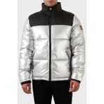 Norway Geographical Rüzgar ve Isı Yalıtımlı Outdoor Şişme Mont Erkek Mont Astro - 3XL - Siyah-Gri