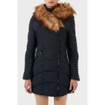 Norway Geographical Rüzgara ve Suya Dayanıklı Kapüşonlu Parka Bayan Parka Chaya - XL - Lacivert