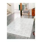 Norway Vl Bukleli Premium Yumuşak Peluş Post Iskandinav Oturma Odası Salon Halısı 68107A Krem-Vizon