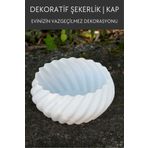 Nosa Mall Dekoratif Şekerlik | Modern Şeker Kabı | Sofra Sunum İçin Şekerlik | Saklama Kabı Çikolatalık Kabı