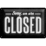 Nostalgic Art Closed Retro Metal Duvar Panosu