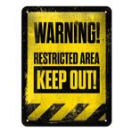 Nostalgic Art Restricted Area Retro Metal Duvar Panosu