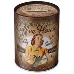 Nostalgic-Art Retro kumbara, 1 l, Coffee Fund – Kahve hayranları için hediye fikri, metal kumbara, vintage teneke kumbara, kahve dekorasyonu