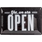 Nostalgic Art Yes, We Are Open Retro Metal Duvar Panosu