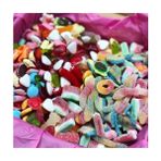 Nostalji Kutusu Happy Birthday Doğum Günü Temalı Karışık Jelibon Lezzet Kutusu Atıştırmalık Şekerleme - 500 gr