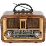 Nostalji Müzik Kutusu, Bluetooth, Usb, Sd ve Fm Özellikleriyle - Ahşap - Bej
