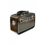 Nostalji Radyo Bluetooth Hoparlör Usb-Sd Kart Giriş Led Fener Işıklı Bataryalı Pilli P125750s8103
