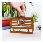 Nostaljik Ahşap Radyo Kumbara