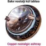 Nostaljik Bakır Küllük, 2'li Set, Şık ve Zarif Dekoratif Küllükler