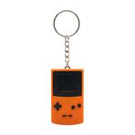 Nostaljik El Atarisi Figürlü Anahtarlık - Turuncu Game Boy Tasarım Retro Oyuncu Çanta Süsü, Erkek ve Kadın İçin Hediyelik Aksesuar Anahtarlık