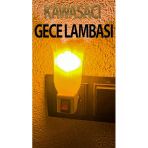 Nostaljik Gece Lambası Kendinden Fişli Çıt Çıt Anahtarlı 7 Watt Ampullü