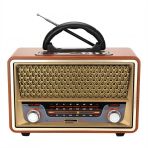 Nostaljik Görünümlü Ahşap Radyo Bluetooth Hoparlör Fm Usb Tf Bt5.0 Ut-157bt