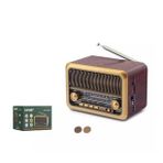 Nostaljik Görünümlü Bluetooth Destekli FM Radio NS3315