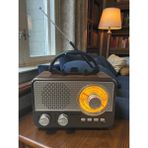 Nostaljik Görünümlü Retro Radyo Tf Kart-Bluetooth- Usb- Fm Radyo Destekli Nostalji Radyo