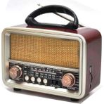 Nostaljik Görünümlü USB Sd Aux Bluetooth Destekli Şarjlı Radyo RT-860 - Çok Renkli