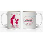Nostaljik Lezzetler Annelerin Vazgeçilmezi Sevgi Dolu Kupa Tasarımlı 1 Adet Seni Çok Seviyorum Anneciğim Yazılı Anneler Günü Hediyelik Kupa - Beyaz - 300 ml