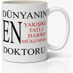 Nostaljik Lezzetler Doktorlar Günü Temalı Baskılı Kupa Bardak
