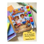 Nostaljik Lezzetler Karne Hediyesi 10 Set Kurşun Kalem ve Tebrik Kartı