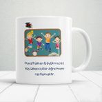 Nostaljik Lezzetler Küçük Bir Mucize, Büyük Bir Öğretmen | Öğretmenler Günü Temalı Baskılı Kupa - Beyaz - 300 ml