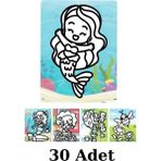 Nostaljik Lezzetler Kum Boyama Seti 30 Adet A4 Boyutunda (27X20 ) - 1