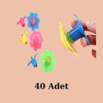 Nostaljik Lezzetler Kurmalı Topaç Çiçek Model (40 Adet) - 1