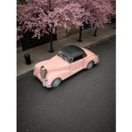 Nostaljik Lezzetler Nostaljik Klasik Çek Bırak Pembe Metal Araba – Koleksiyonluk Metal Model