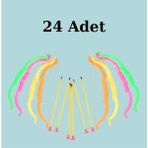 Nostaljik Lezzetler Plastik Ok Yay Seti (24 Adet) - 1