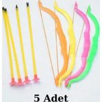 Nostaljik Lezzetler Plastik Ok Yay Seti (5 Adet)