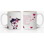 Nostaljik Lezzetler Seni Çok Seviyorum Anneciğim-Anneye Özel Mesajlı 1 Adet Tasarım Anneler Günü Hediyelik Kupa - Beyaz - 300 ml