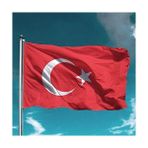 Nostaljik Lezzetler Türk Bayrağı Raşel Türk Bayrağı 70 x 105 cm - Kırmızı - Beyaz - Saten - 70x105