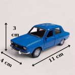 Nostaljik Metal Çek Bırak Mavi Araba Renault 12 Kapılar Açılır