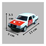 Nostaljik Metal Çek Bırak Türk Bayraklı Beyaz Tofaş Şahin Araba Kapılar Açılır