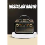 Nostaljik Radyo Bluetooth Bağlantılı Müzik Kutusu Ahşap Mir71890081