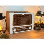 Nostaljik Radyo Görünümlü Ahşap Kumbara Dekoratif & Fonksiyonel Tasarım