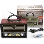 Nostaljik Radyo, Usb, Aux, Bluetooth, Uzaktan Kumanda ile Şık Tasarım - Ahşap - Beyaz