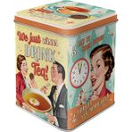 Nostaljik-Sanat Çay ve Çerezler Birlikte-Nostalji Hediye Fikir, Gevşek Çay Poşetleri için Depolama, Vintage Tasarım, 100 g