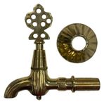 Nostaljik Sarı Pirinç Banyo Hamam Şadırvan Çeşme Osmanlı Musluk