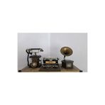 NOSTALJİM DEKORATİF METAL TELEFON KUMBARALI, DEKORATİF METAL & TAHTA DAKTİLO, DEKORATİF METAL GRAMOFON ÇEKMECELİ, 3 LÜ SET
