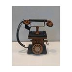 NOSTALJİM Nostaljik Görünümlü Dekoratif Metal Telefon Ahizeli Kumbaralı